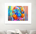 Ganesh Abstract by Rupa Prakash on GIANT ART - blue 3d art