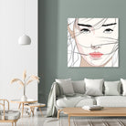 Under The Mask by Yuichi Suzuki on GIANT ART - white vector illustration