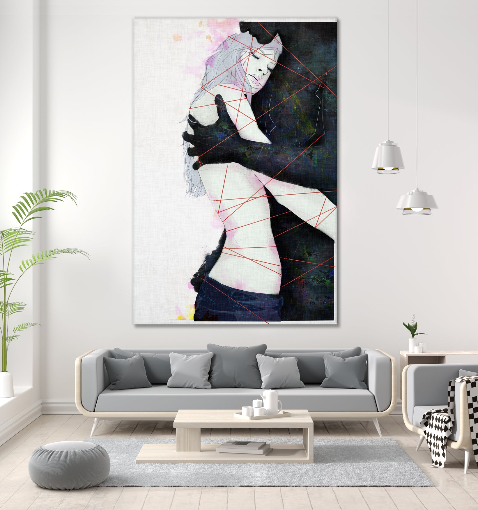 lovers by Yuichi Suzuki on GIANT ART - gray digital drawing