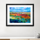 Fields by Aleksandar Stankovic on GIANT ART - orange mixed media