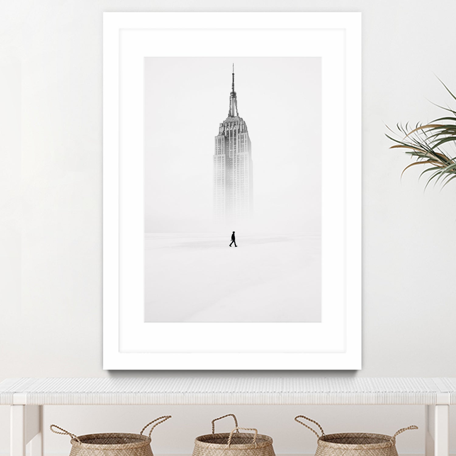 Alone with Empire State Building by GEN Z by Rigaud Mickaël on GIANT ART - white photo illustration