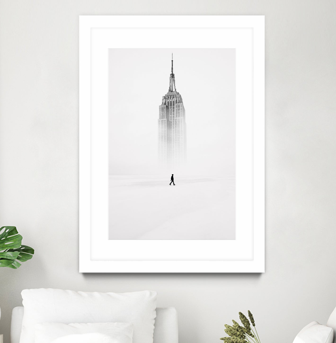 Alone with Empire State Building by GEN Z by Rigaud Mickaël on GIANT ART - white photo illustration