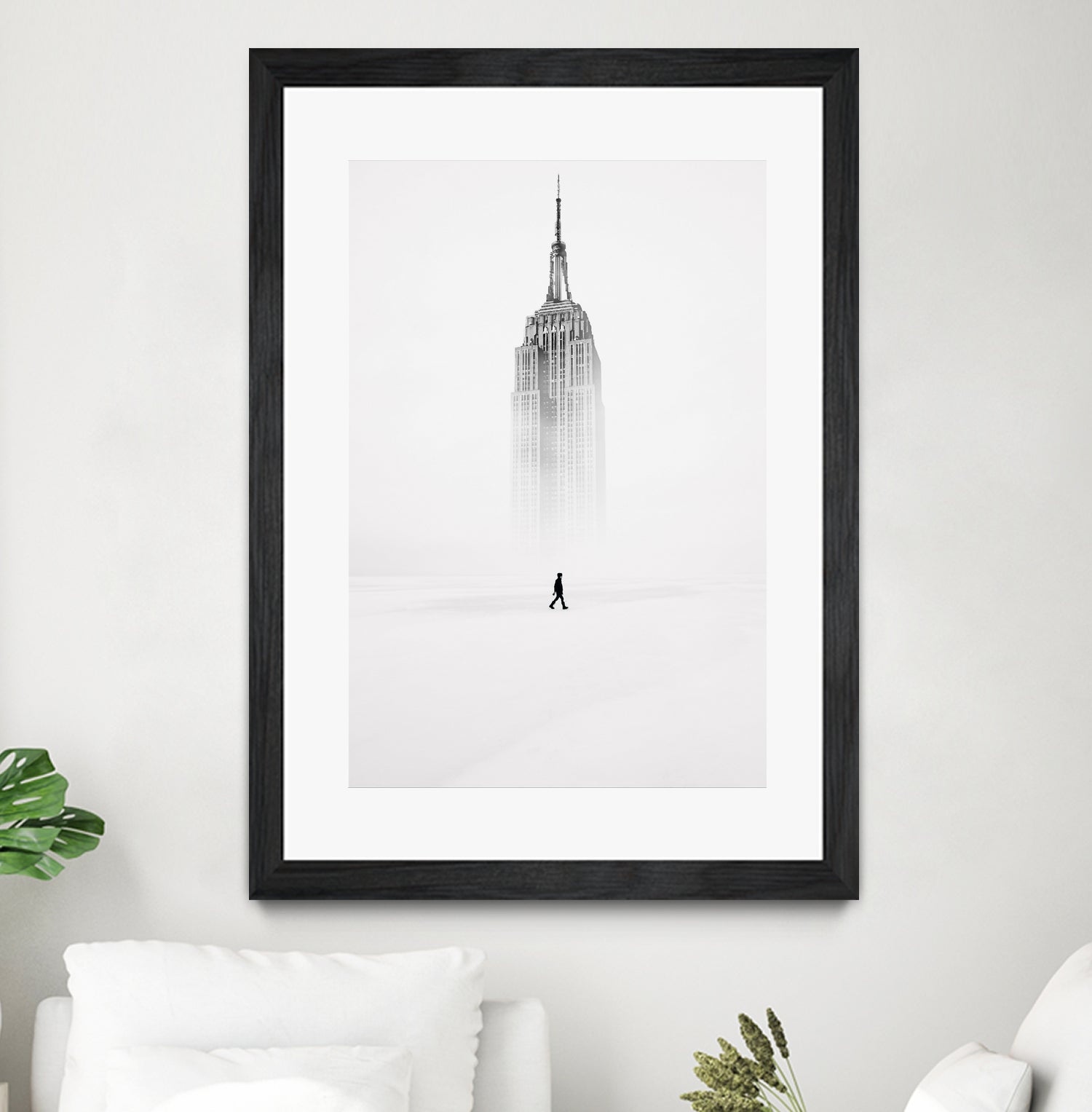 Alone with Empire State Building by GEN Z by Rigaud Mickaël on GIANT ART - white photo illustration