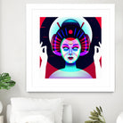 cybergeisha by Ilya Shapko on GIANT ART - fuchsia vector illustration