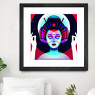 cybergeisha by Ilya Shapko on GIANT ART - fuchsia vector illustration