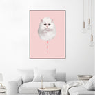 COTTON CANDY CAT by Jonas Loose on GIANT ART - pink photo manipulation