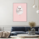 COTTON CANDY CAT by Jonas Loose on GIANT ART - pink photo manipulation