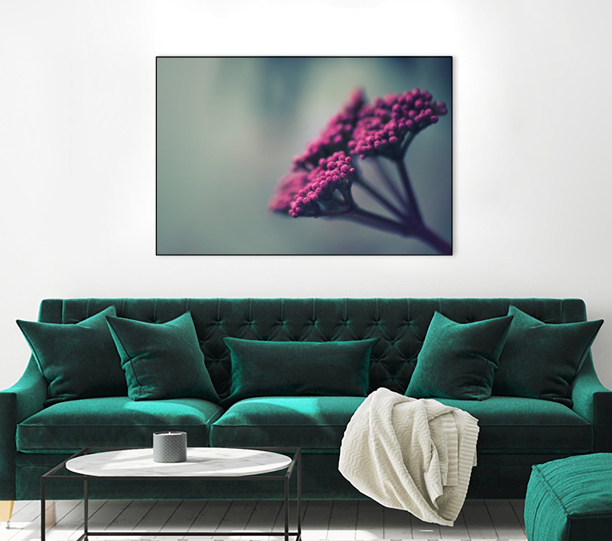 Pink winter flowers by Giordano Aita on GIANT ART - fuchsia photo illustration