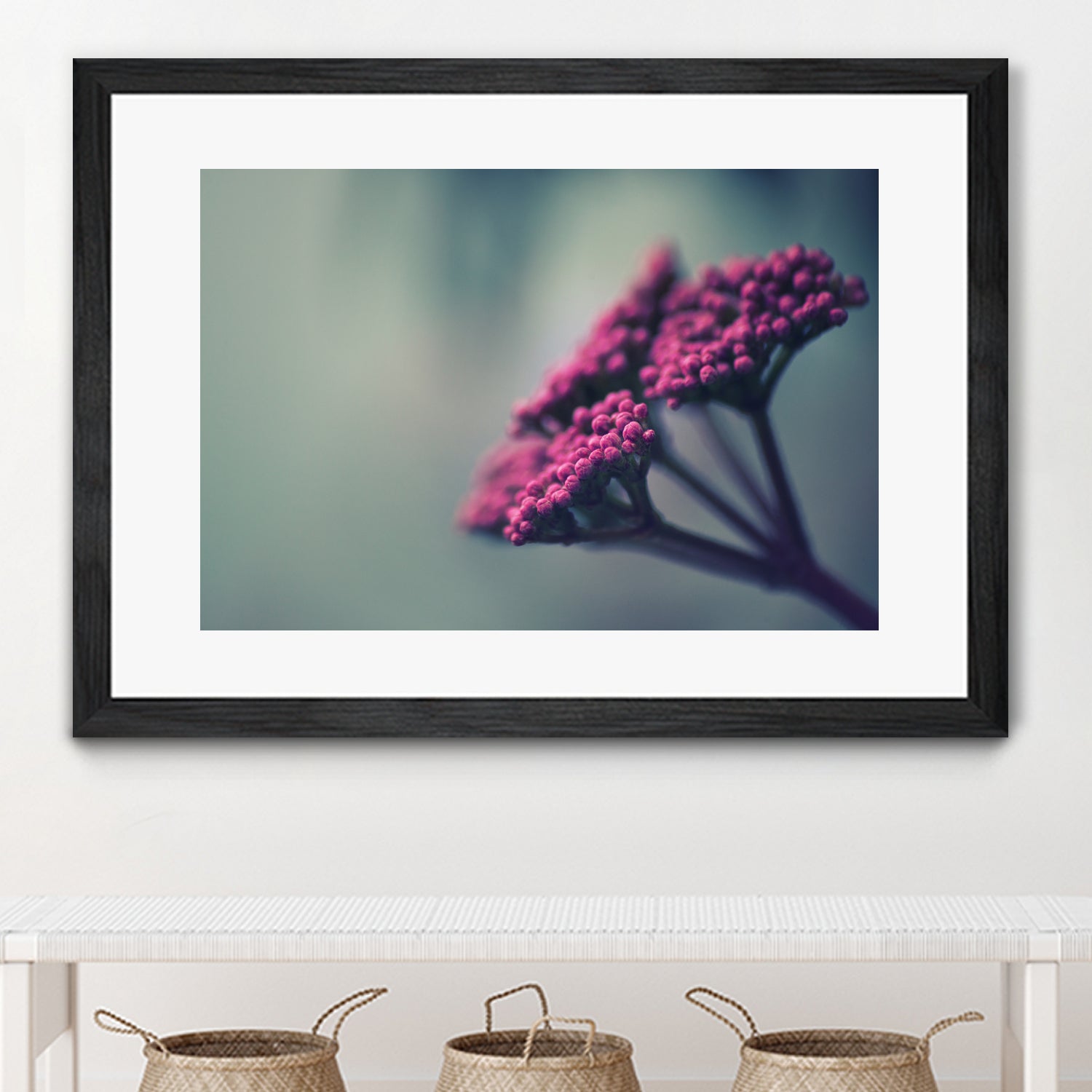 Pink winter flowers by Giordano Aita on GIANT ART - fuchsia photo illustration