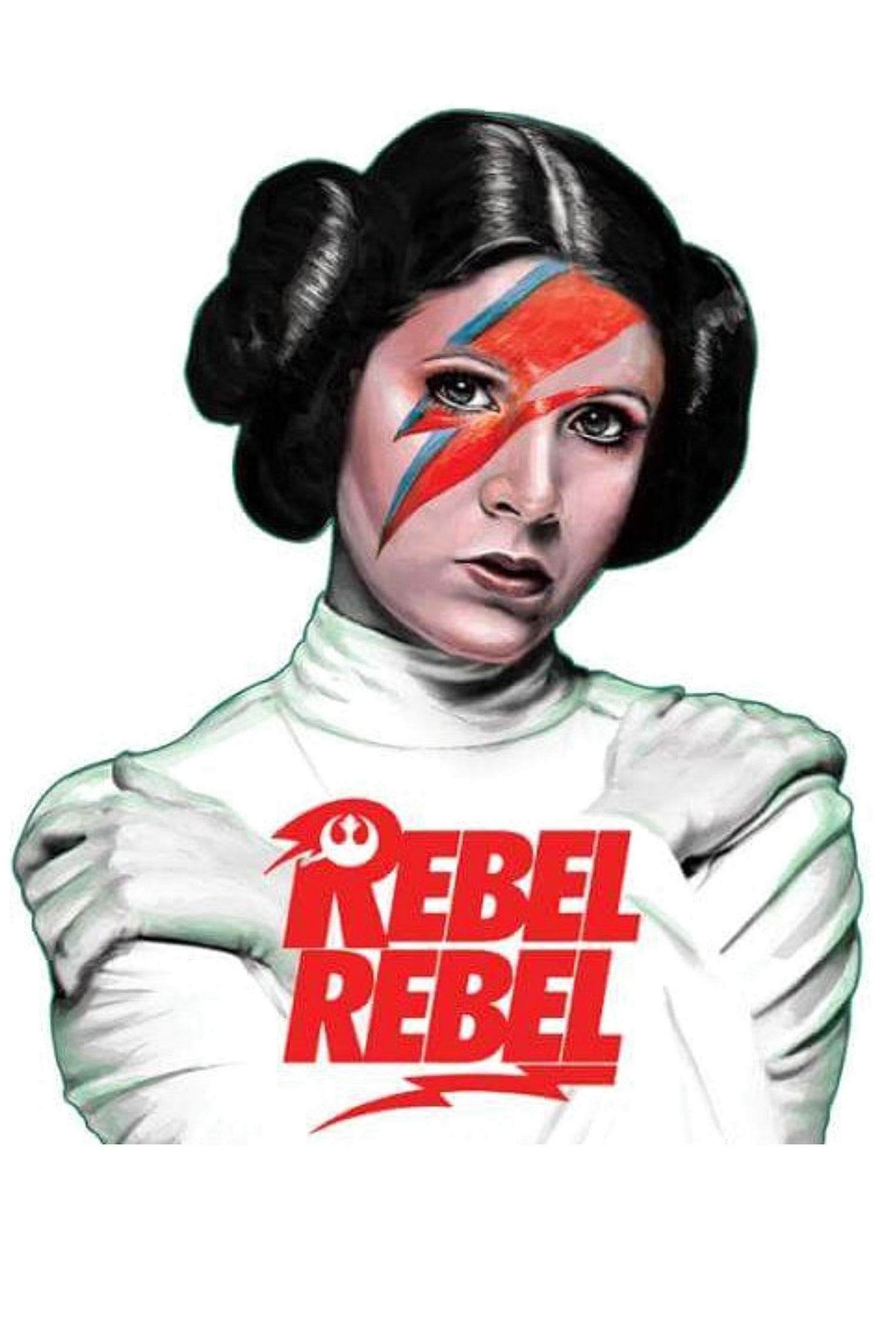 LEIA REBEL REBEL by Mike Tyau on GIANT ART - white digital painting