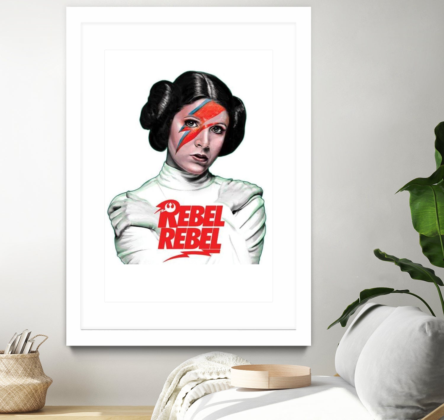 LEIA REBEL REBEL by Mike Tyau on GIANT ART - white digital painting