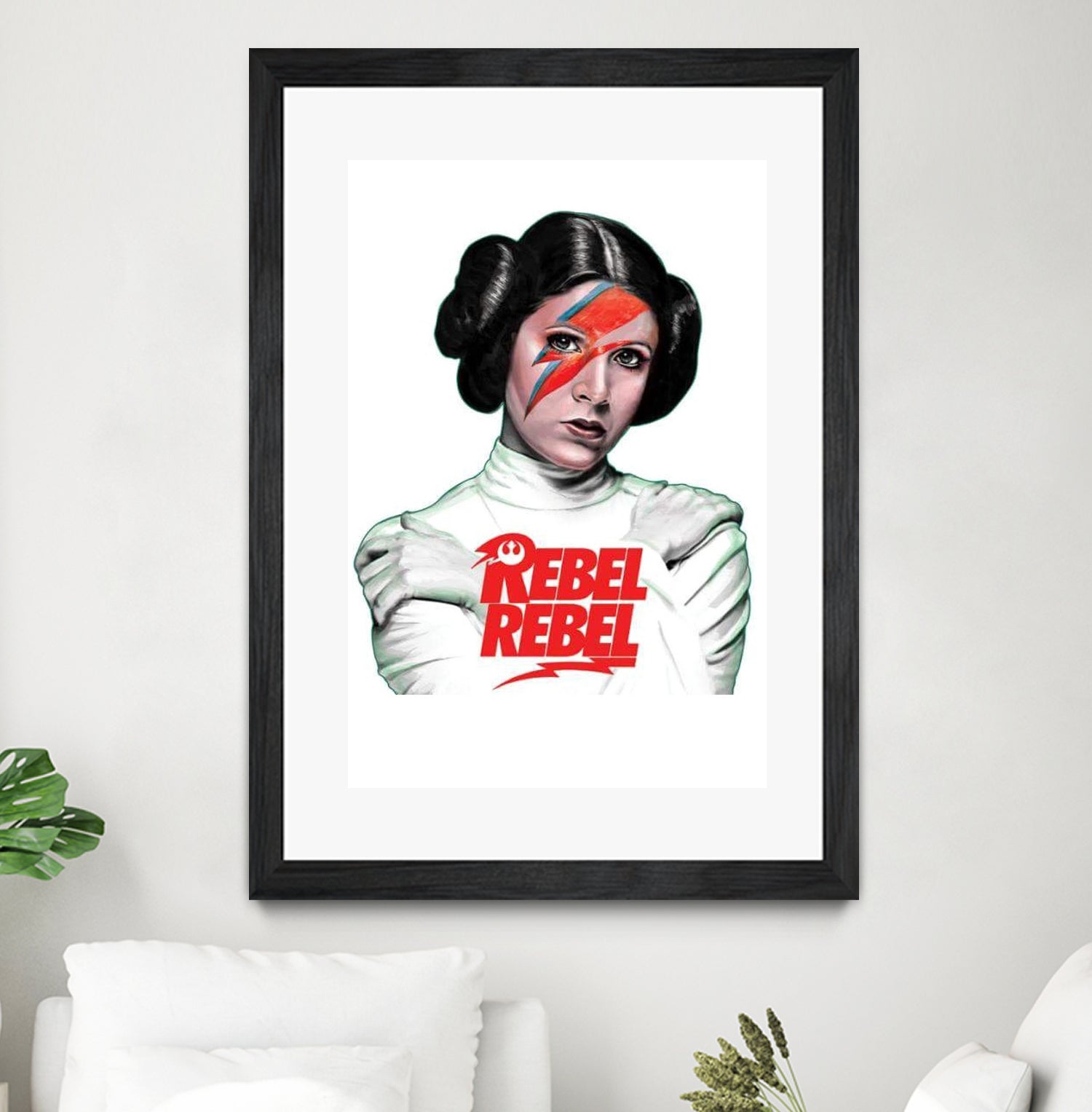 LEIA REBEL REBEL by Mike Tyau on GIANT ART - white digital painting