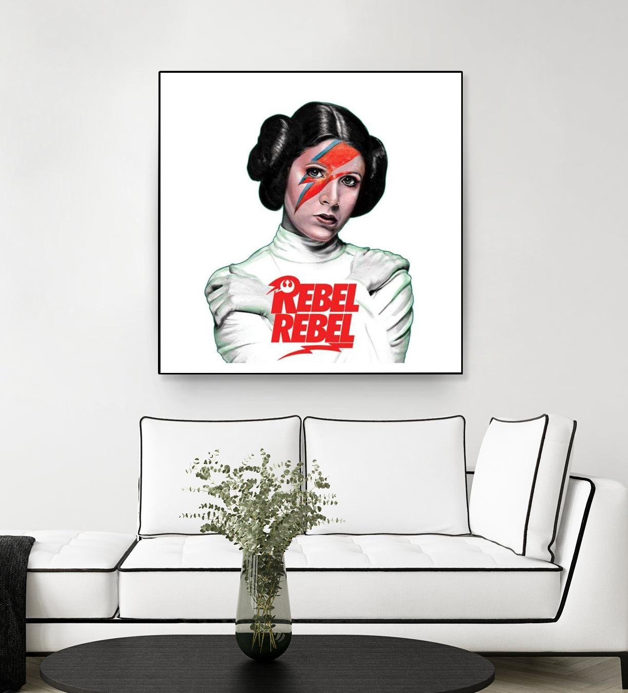 LEIA REBEL REBEL by Mike Tyau on GIANT ART - white digital painting