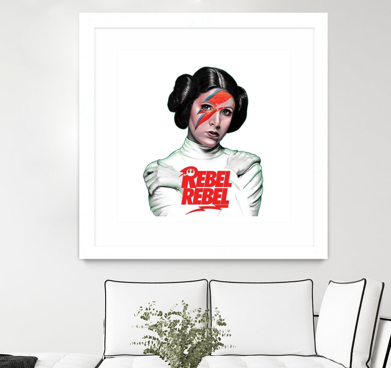 LEIA REBEL REBEL by Mike Tyau on GIANT ART - white digital painting