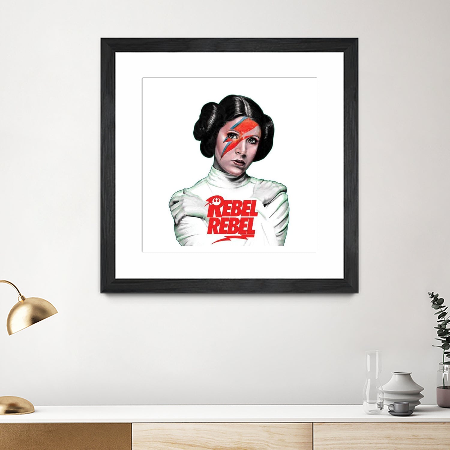 LEIA REBEL REBEL by Mike Tyau on GIANT ART - white digital painting