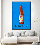 El Tapatío by Pablo Olmos-Garcia on GIANT ART - blue vector illustration