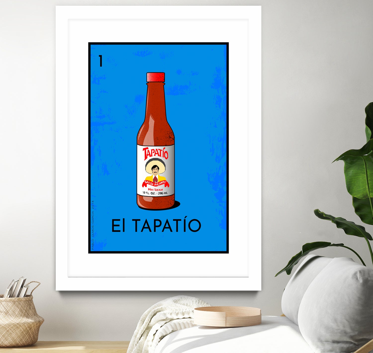 El Tapatío by Pablo Olmos-Garcia on GIANT ART - blue vector illustration