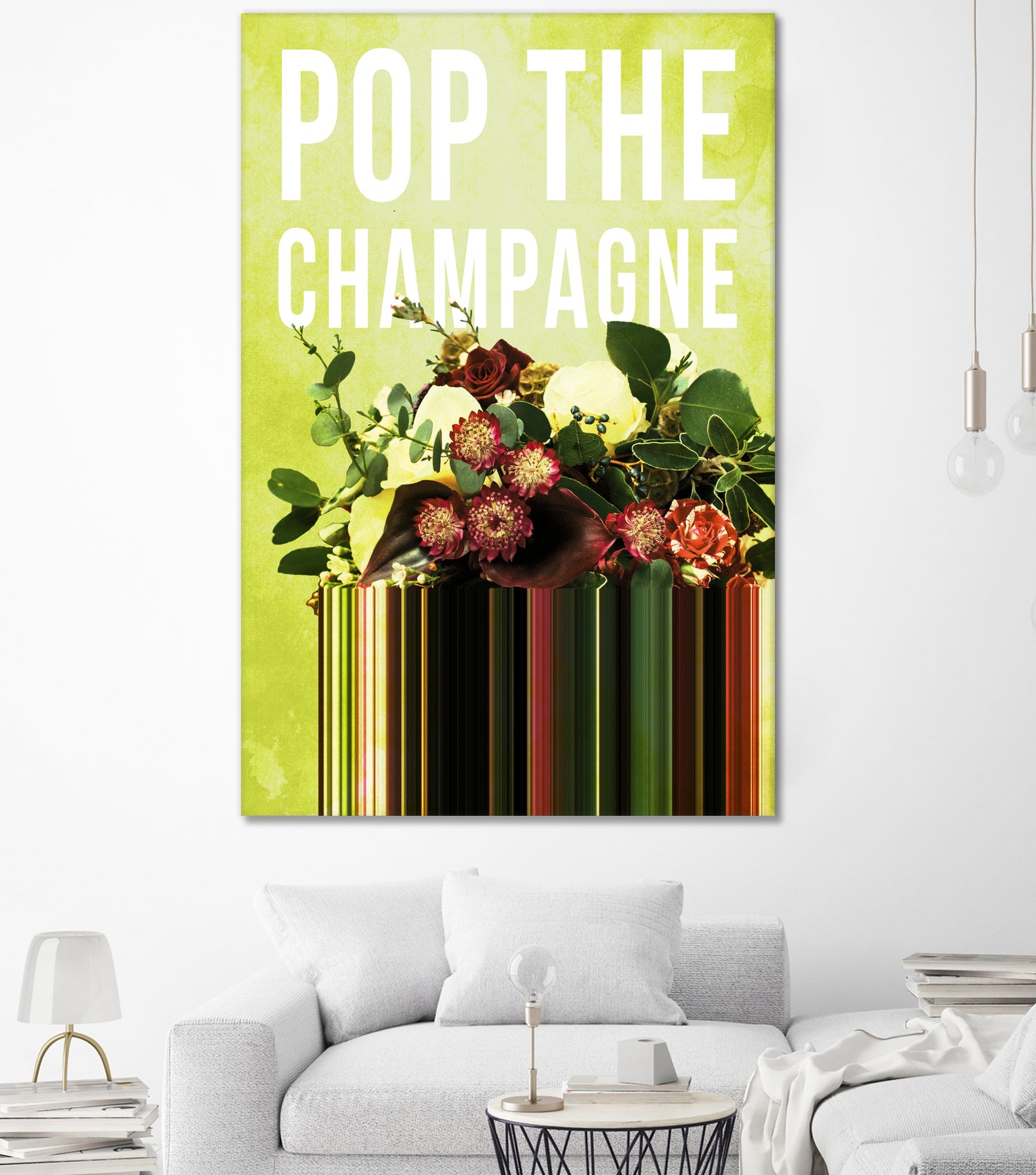 Pop the Champagne by Grace Patterson on GIANT ART - green photo manipulation