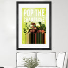 Pop the Champagne by Grace Patterson on GIANT ART - green photo manipulation