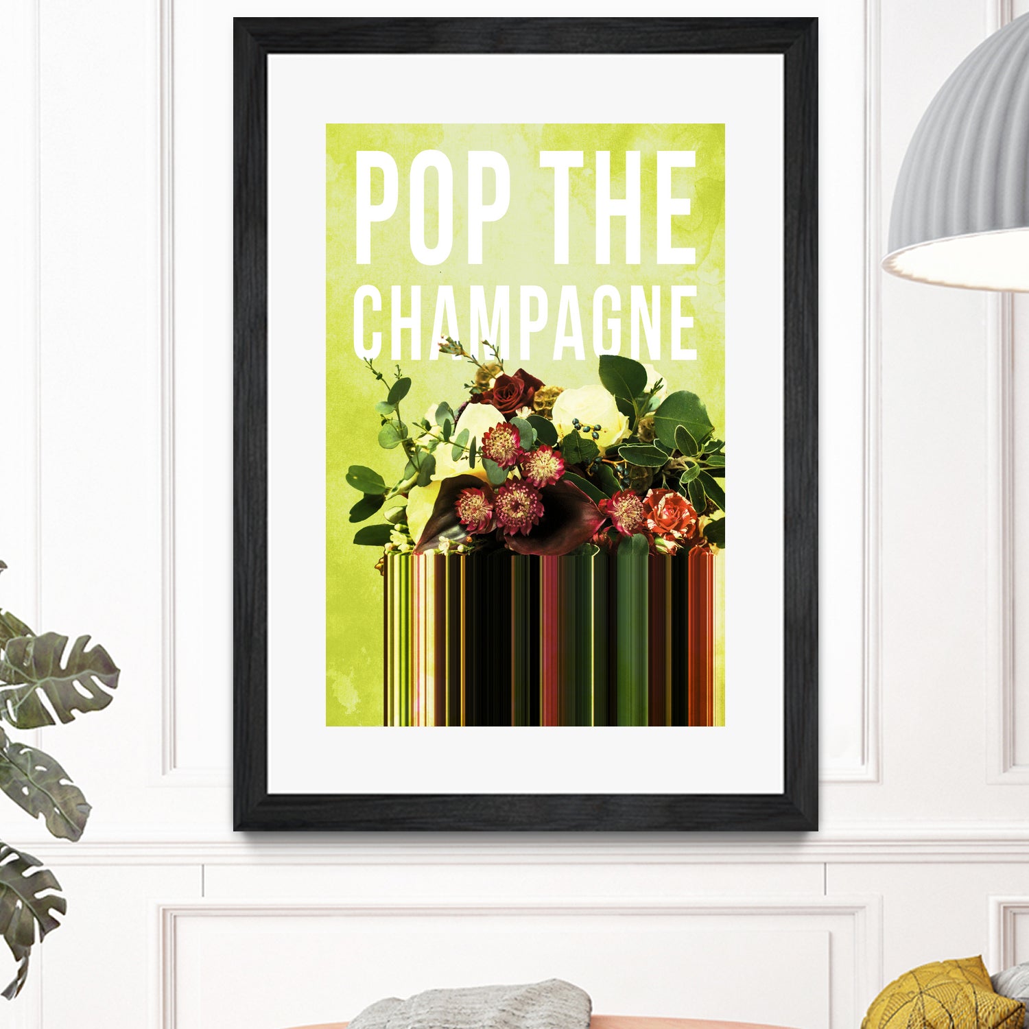 Pop the Champagne by Grace Patterson on GIANT ART - green photo manipulation