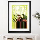 Pop the Champagne by Grace Patterson on GIANT ART - green photo manipulation