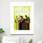 Pop the Champagne by Grace Patterson on GIANT ART - green photo manipulation