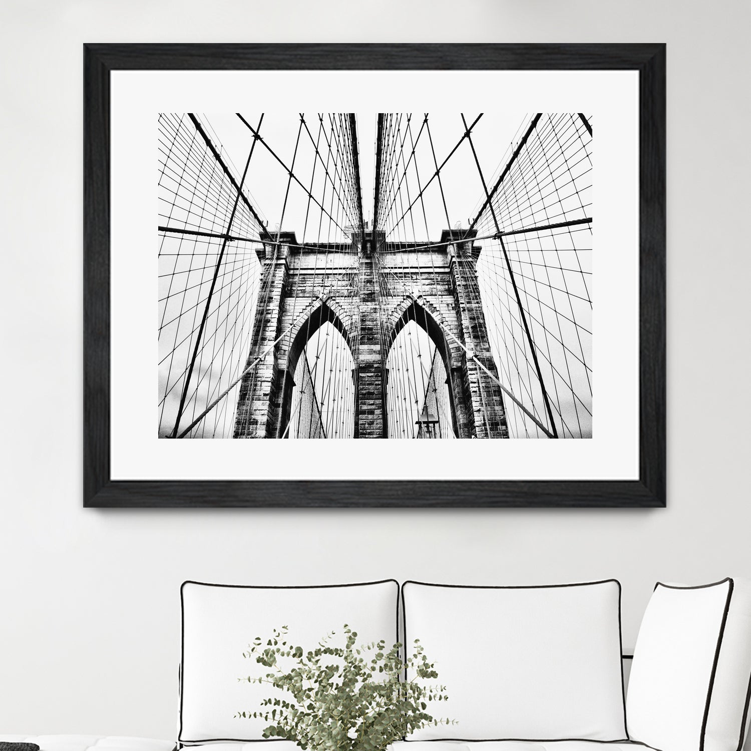 Brooklyn Bridge v by Haris Kavalla on GIANT ART - black photo manipulation