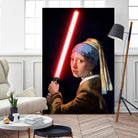 Girl with the Lightsaber by Steve Ash on GIANT ART - black digital painting