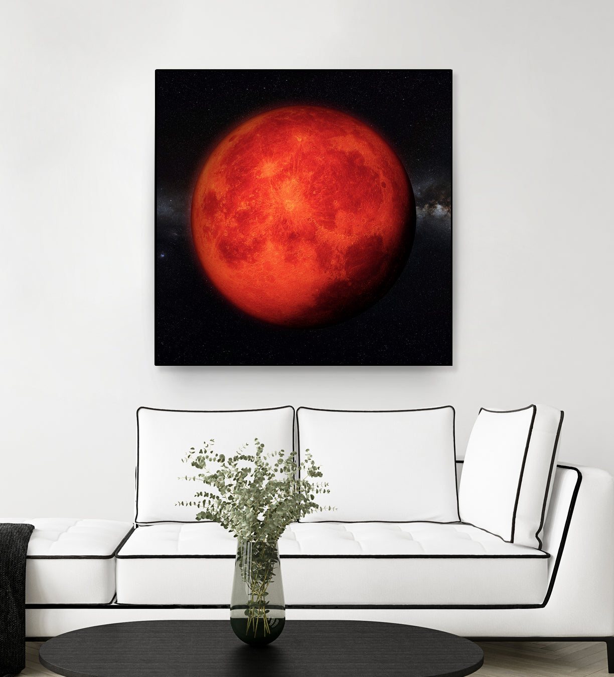 Super bloody Moon by Tenyo Marchev on GIANT ART - red 3d art