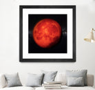 Super bloody Moon by Tenyo Marchev on GIANT ART - red 3d art