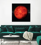 Super bloody Moon by Tenyo Marchev on GIANT ART - red 3d art