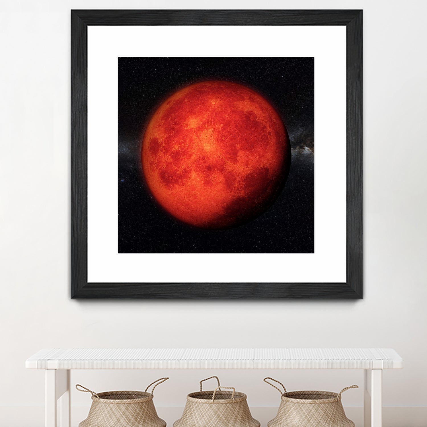 Super bloody Moon by Tenyo Marchev on GIANT ART - red 3d art