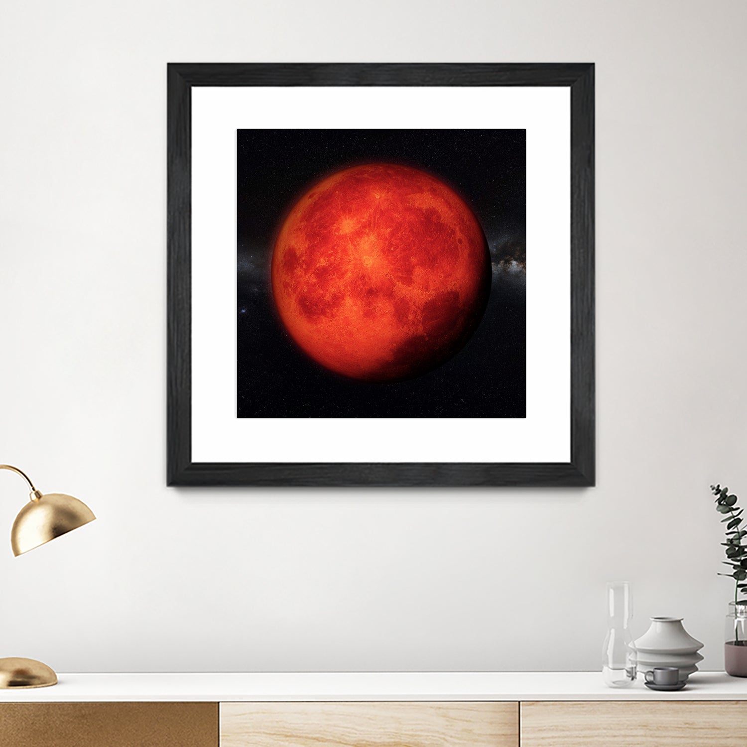 Super bloody Moon by Tenyo Marchev on GIANT ART - red 3d art