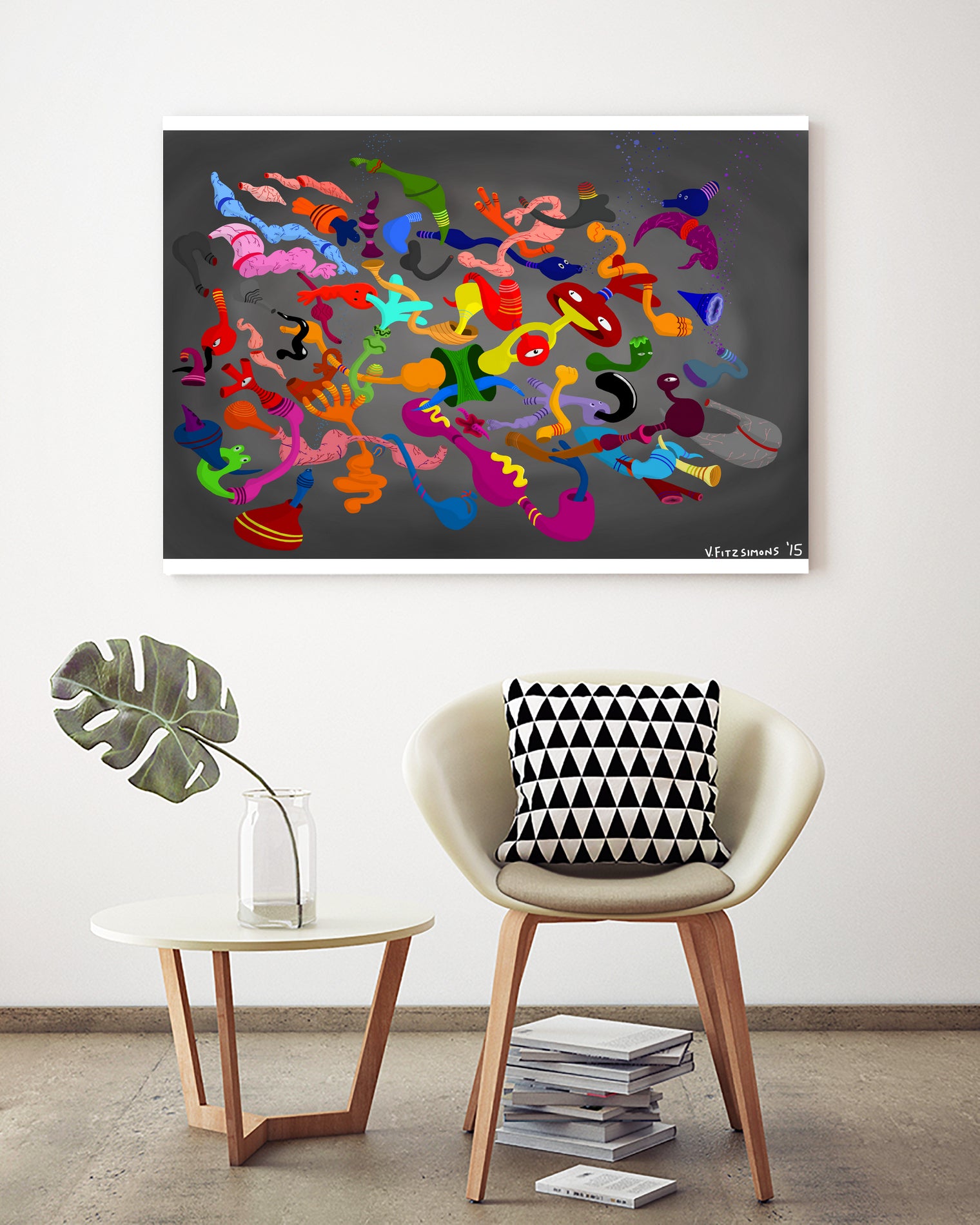 Improvised Organization by Victor Fitzsimons on GIANT ART - gray digital drawing