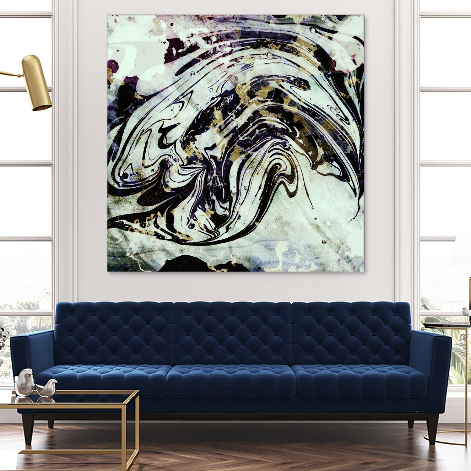 black gold marble by Haris Kavalla on GIANT ART - black digital painting