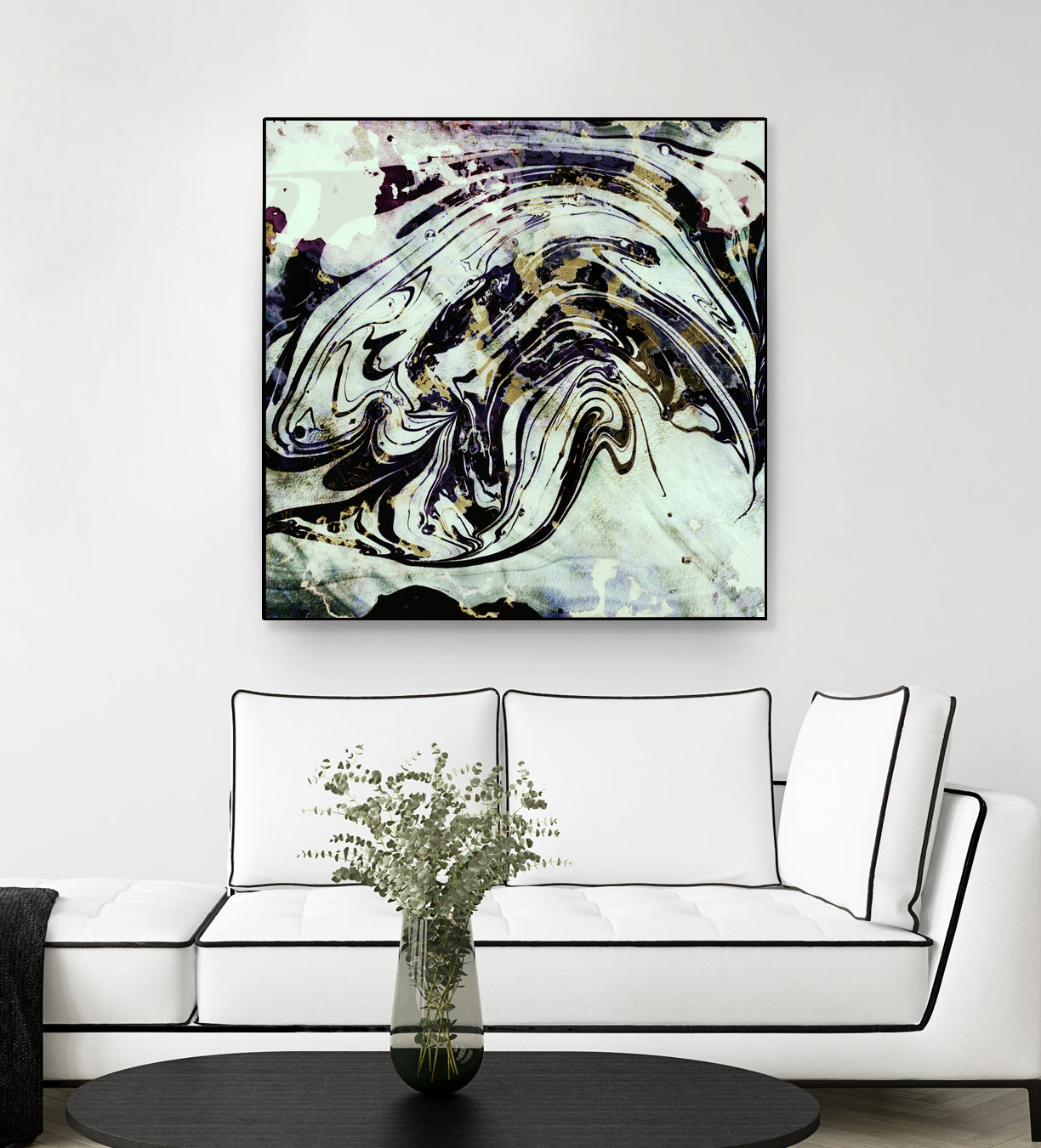 black gold marble by Haris Kavalla on GIANT ART - black digital painting