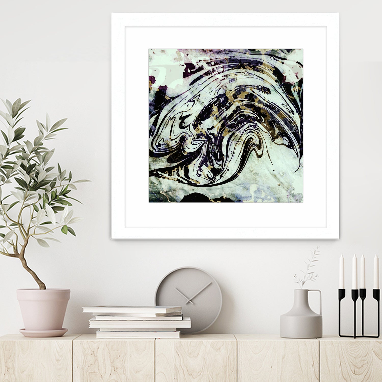 black gold marble by Haris Kavalla on GIANT ART - black digital painting