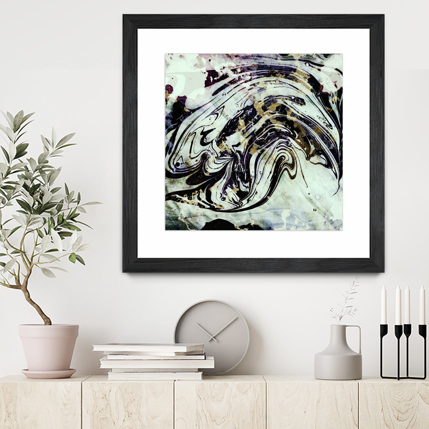 black gold marble by Haris Kavalla on GIANT ART - black digital painting