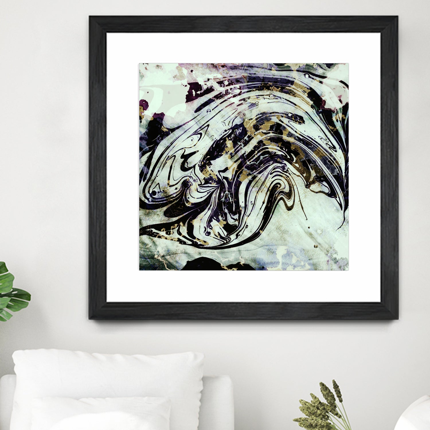 black gold marble by Haris Kavalla on GIANT ART - black digital painting