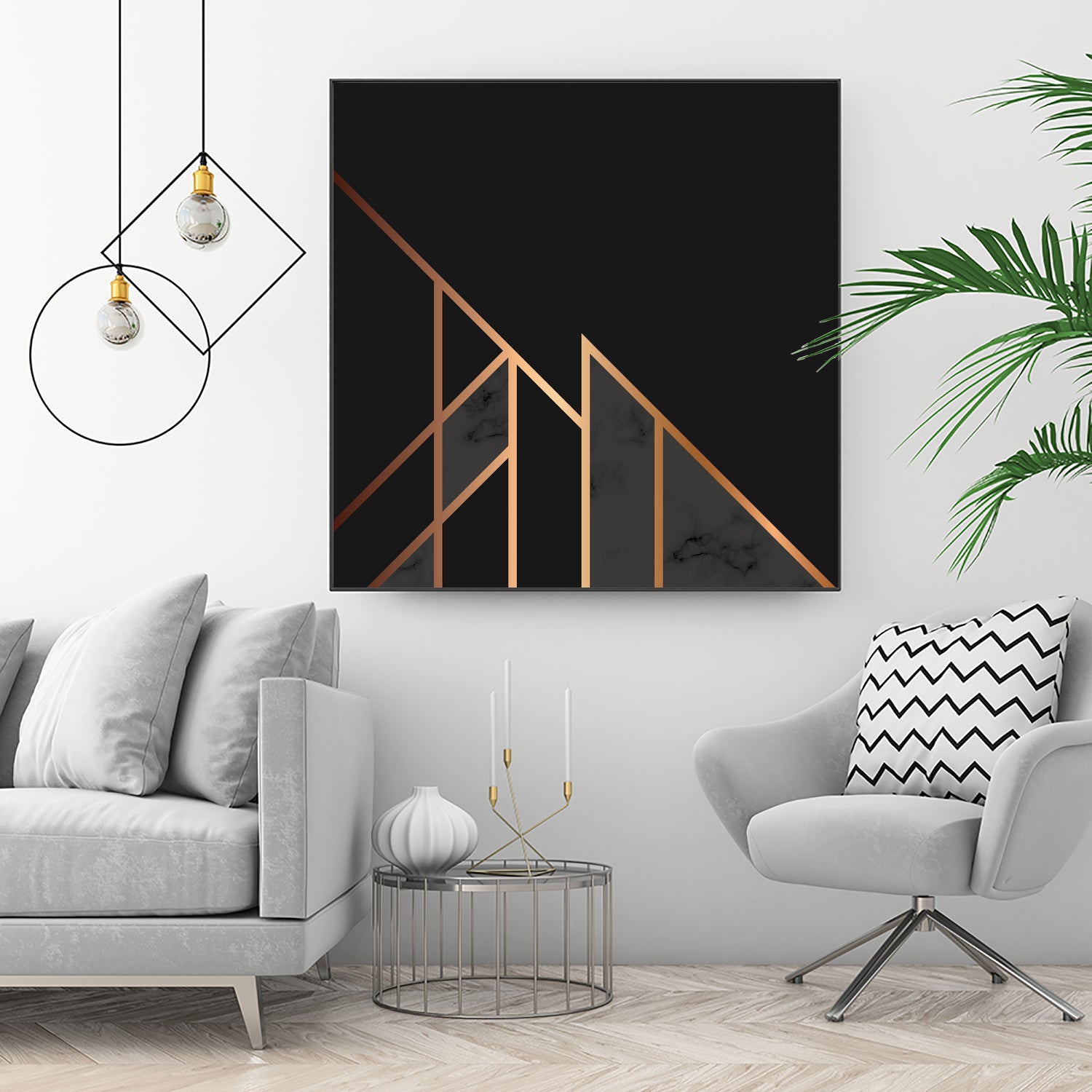 Marble Geometry 035 by Jelena Obradovic on GIANT ART - black vector illustration