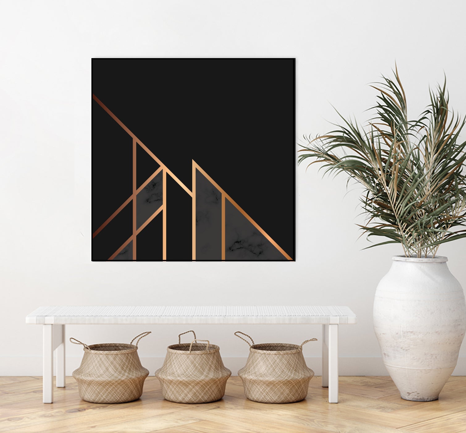 Marble Geometry 035 by Jelena Obradovic on GIANT ART - black vector illustration