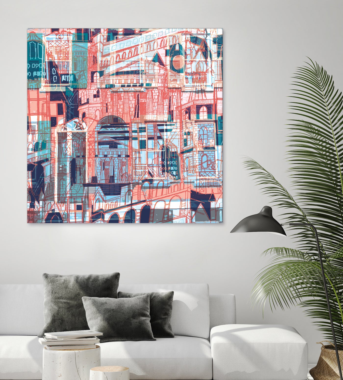 Downtown Funk by Insiyah Shahpurwalla on GIANT ART - orange photo illustration