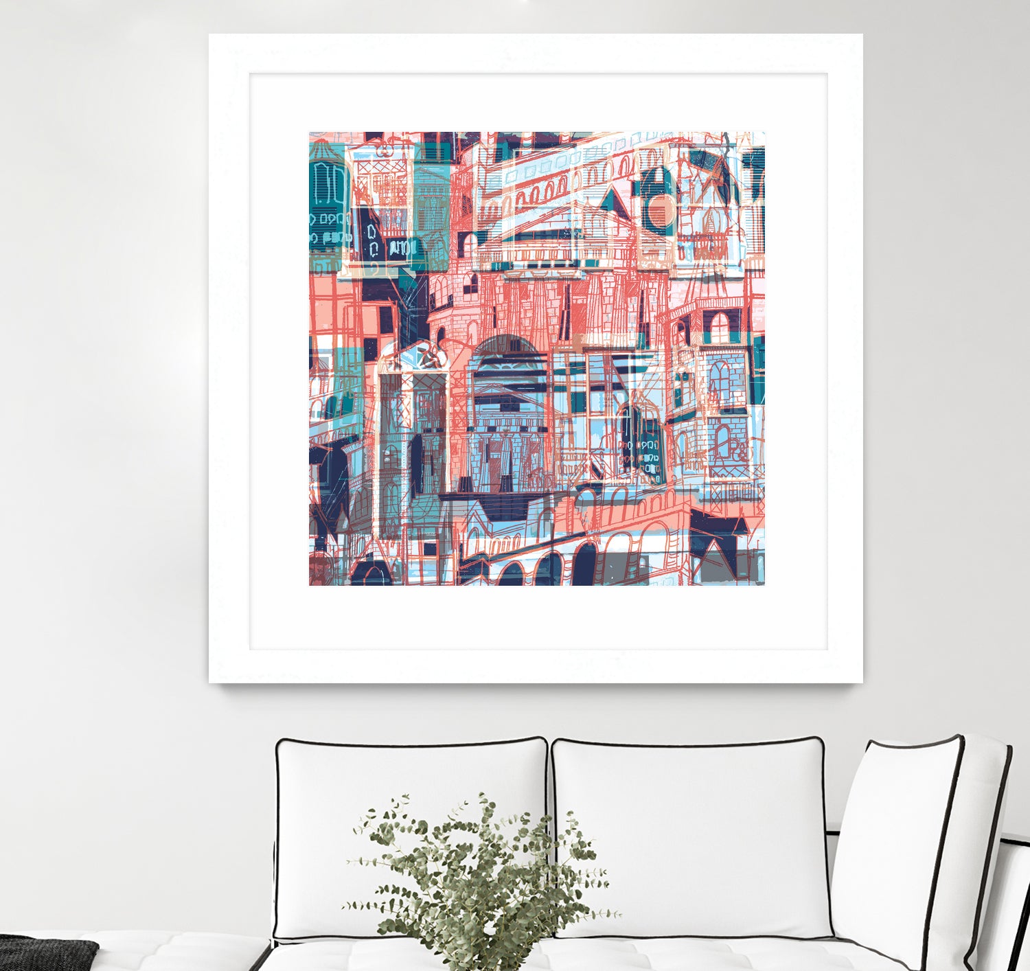 Downtown Funk by Insiyah Shahpurwalla on GIANT ART - orange photo illustration