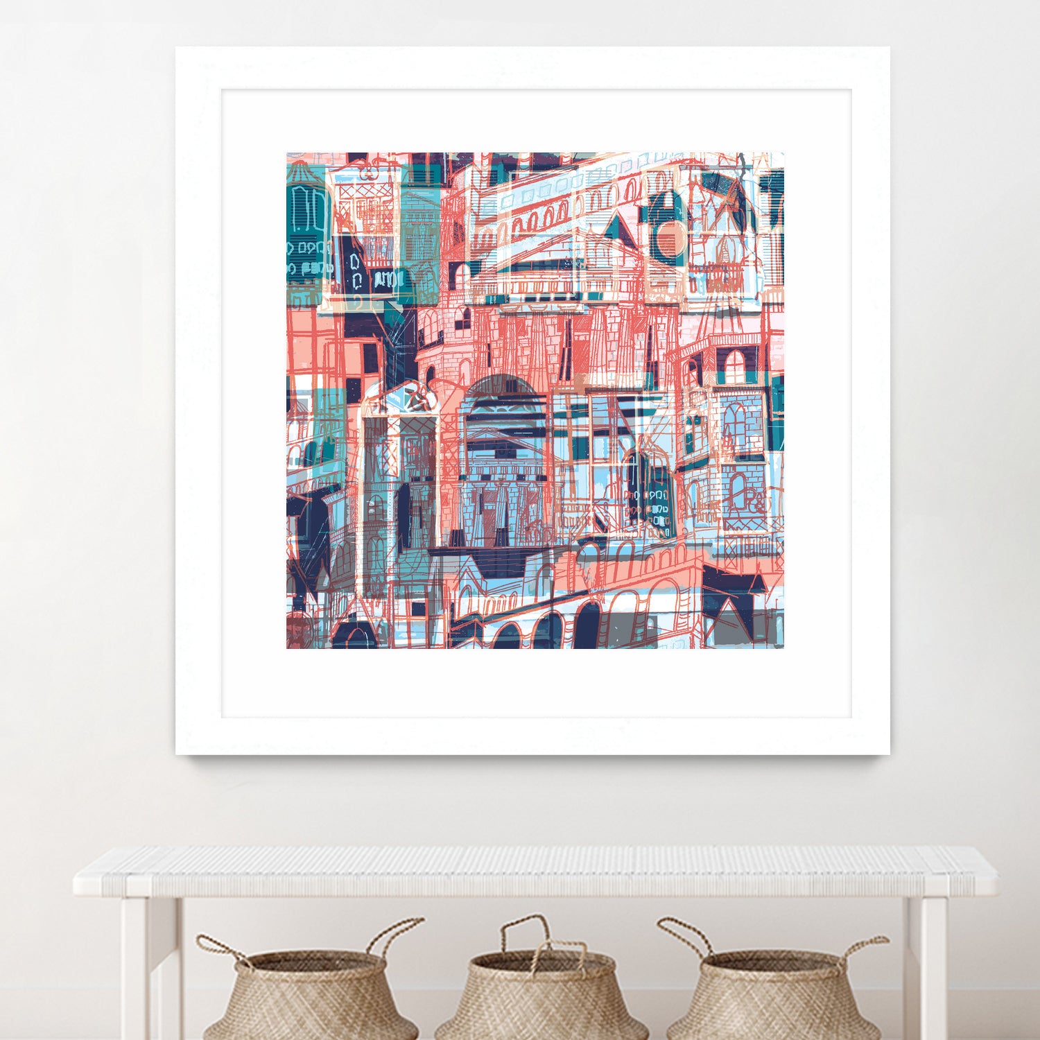 Downtown Funk by Insiyah Shahpurwalla on GIANT ART - orange photo illustration