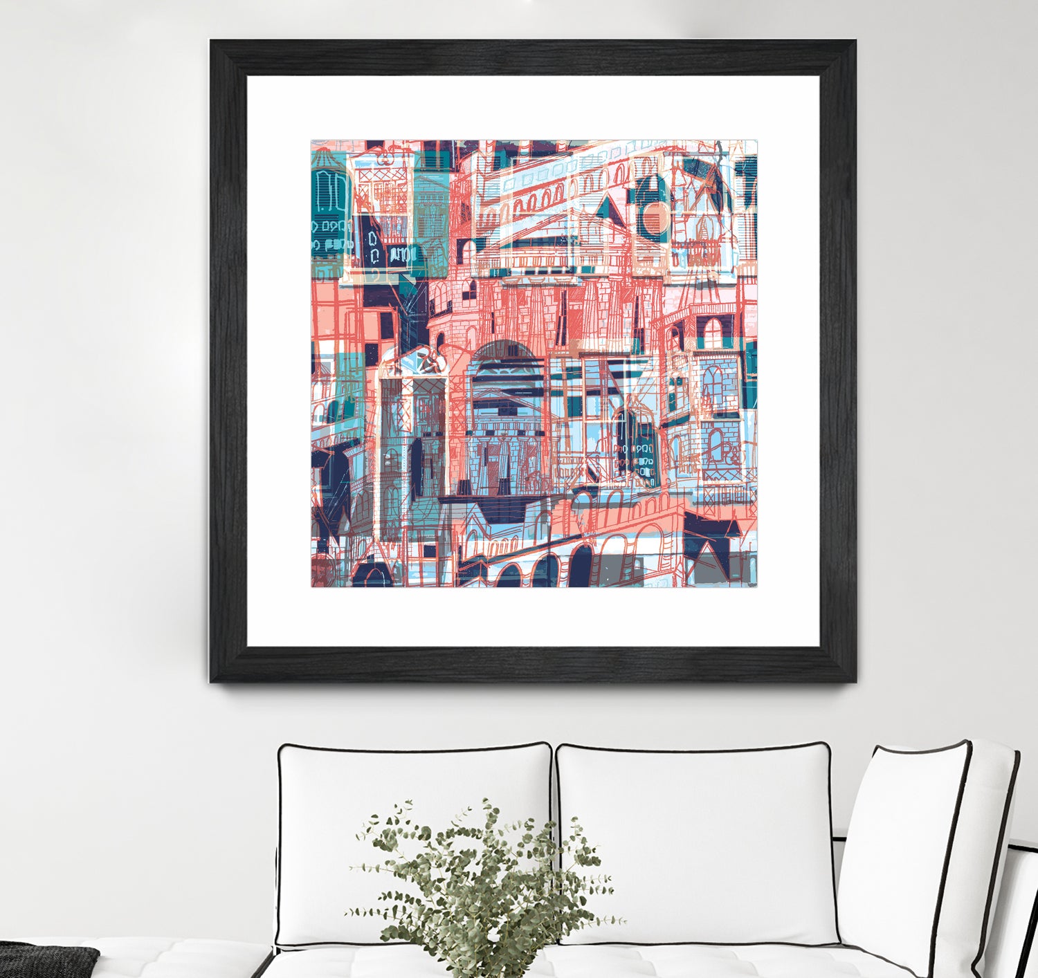 Downtown Funk by Insiyah Shahpurwalla on GIANT ART - orange photo illustration