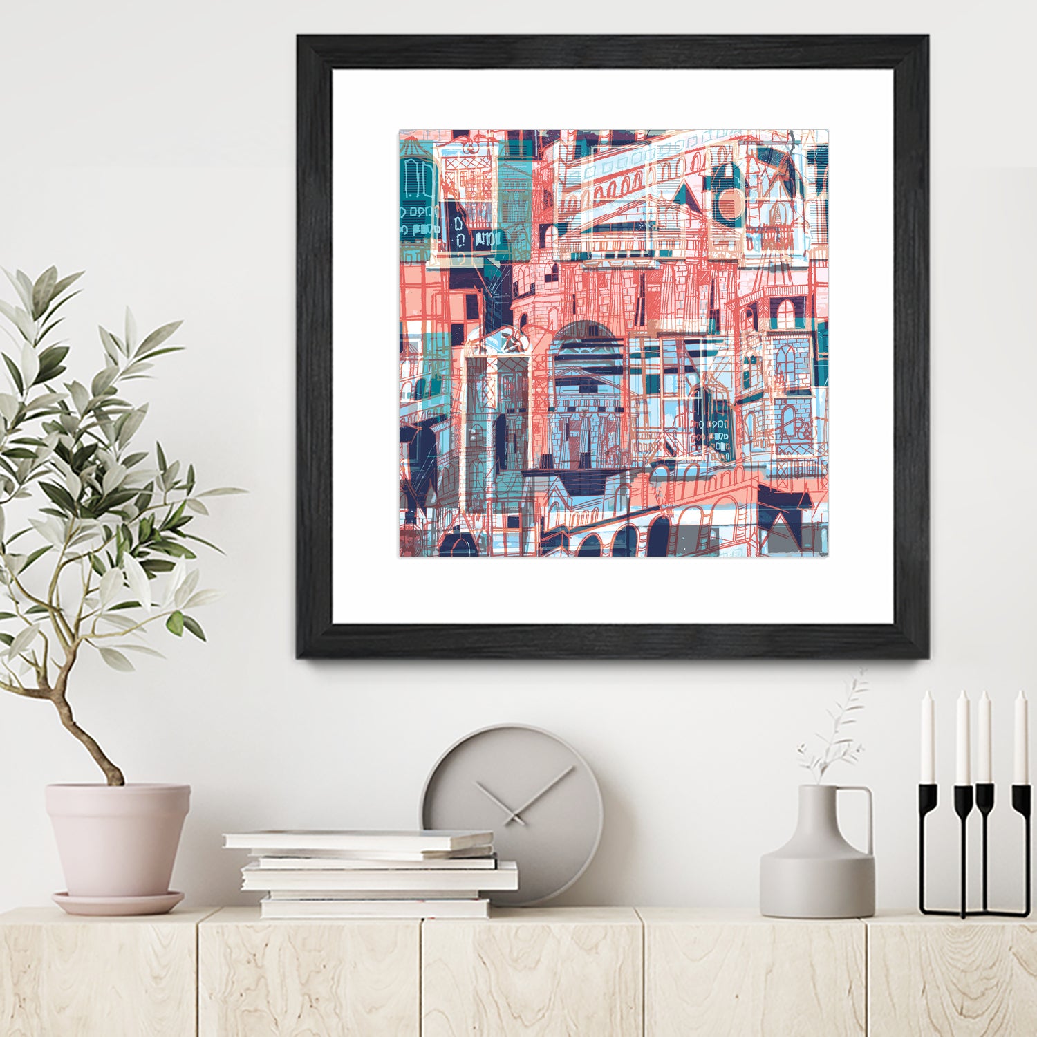 Downtown Funk by Insiyah Shahpurwalla on GIANT ART - orange photo illustration