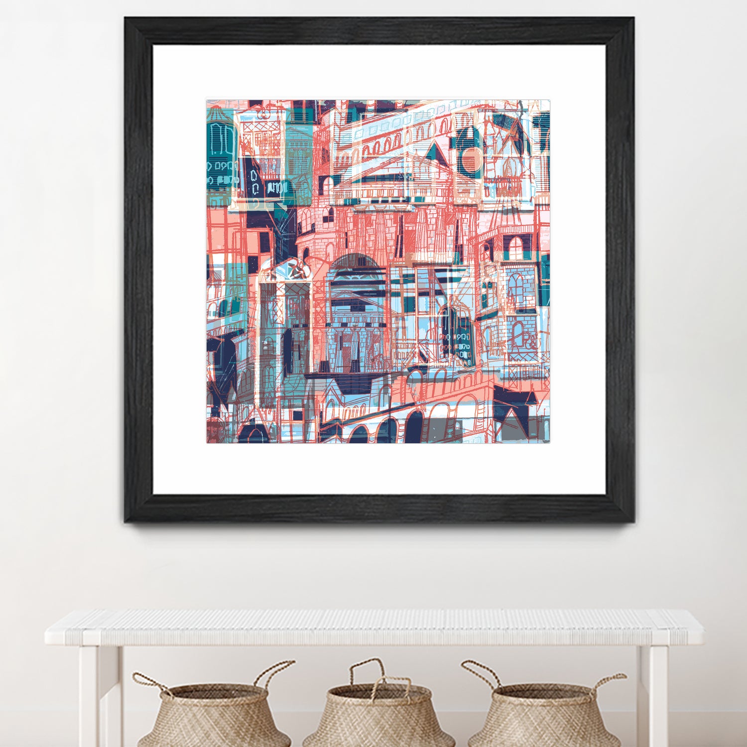 Downtown Funk by Insiyah Shahpurwalla on GIANT ART - orange photo illustration