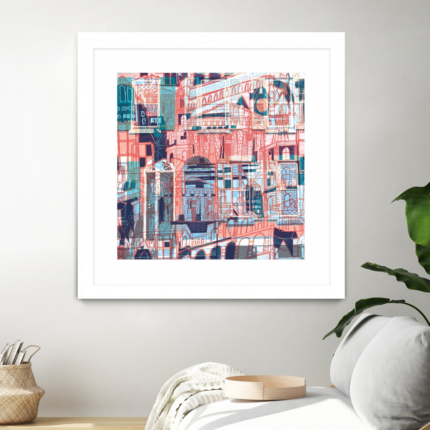 Downtown Funk by Insiyah Shahpurwalla on GIANT ART - orange photo illustration