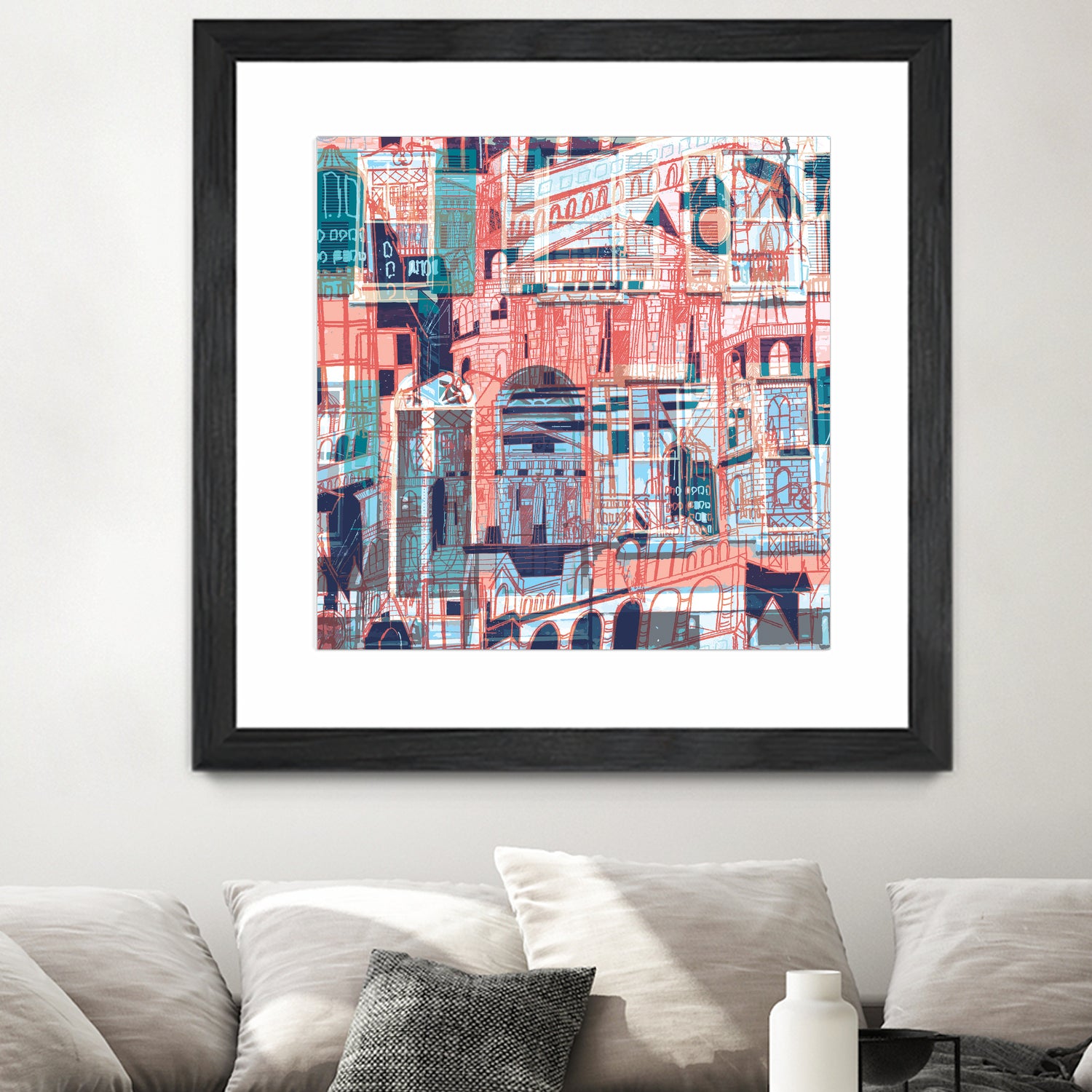 Downtown Funk by Insiyah Shahpurwalla on GIANT ART - orange photo illustration