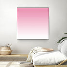 Aria Pink and White Gradient by Leah McPhail on GIANT ART - pink digital painting